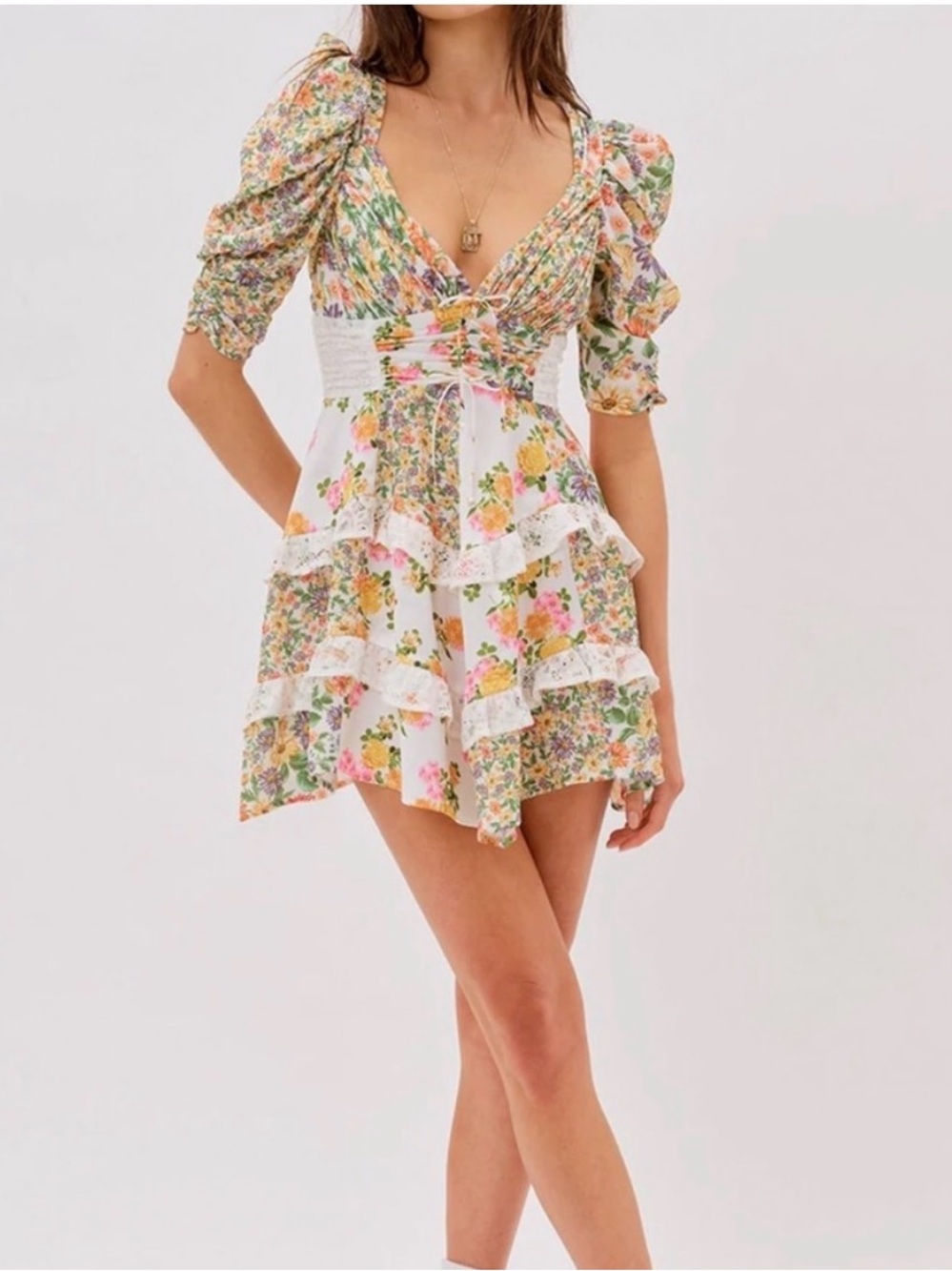 For love & lemons Rosalyn mini dress